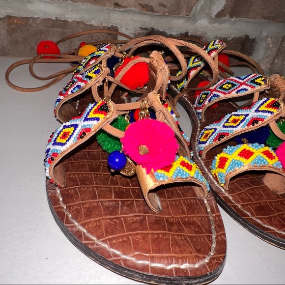 Colorful puff strappy sandal - Picture 3 of 9